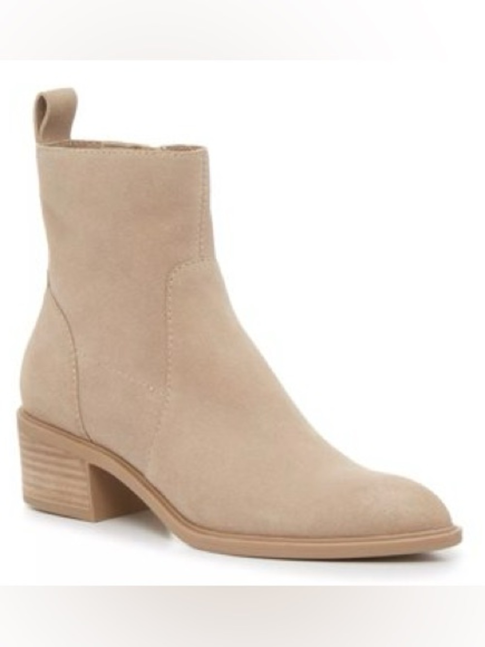 Dolce Vita Bryson Suede Ankle Booties Women Light Taupe Beige Size 8